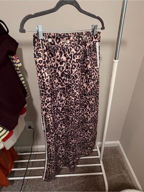 Leopard Print wide leg pants